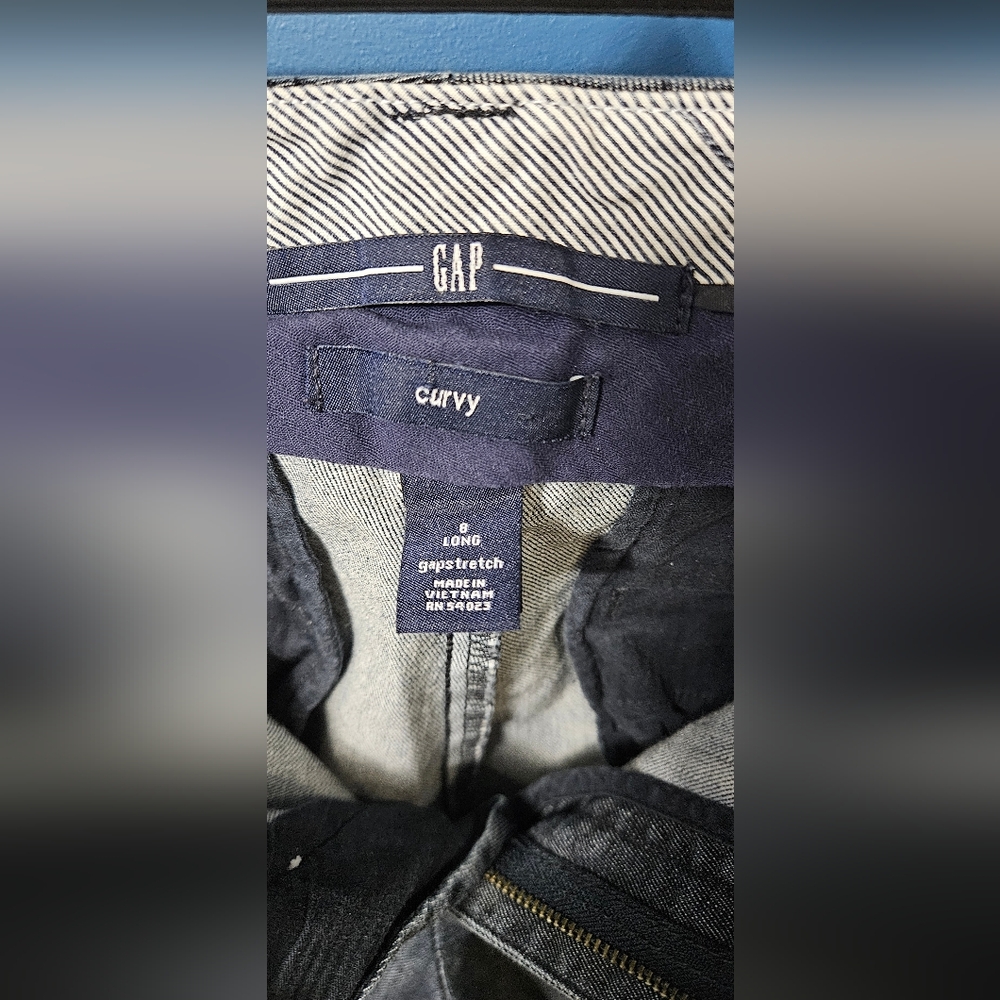 Gap Women's Wide Leg Jeans In Curvy Tall - Picture 3 of 3